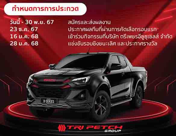 “กลุ่มตรีเพชร” ชวนเยาวชนรุ่นใหม่ โชว์ไอเดียแผนการตลาด “Bring D-Max to the Next Level”   